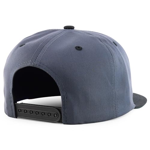 Trendy Apparel Shop 6 Panel Structured Mexico Eagle Flat Bill Snapback Baseball Cap