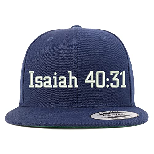 Trendy Apparel Shop Isaiah 40:31 Embroidered Flatbill Snapback