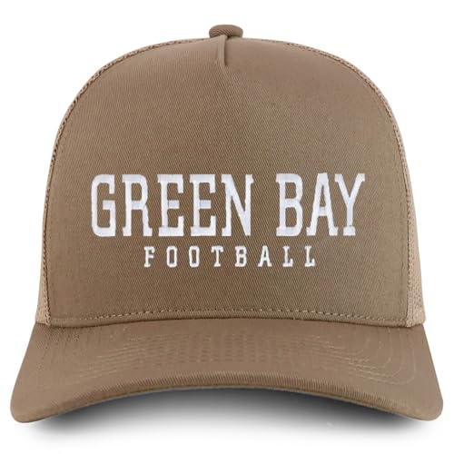 Trendy Apparel Shop Green Bay Embroidered 5 Panel Snapback Trucker Cap