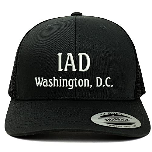 Trendy Apparel Shop IAD Washington DC Embroidered Retro Fit Trucker Mesh Cap