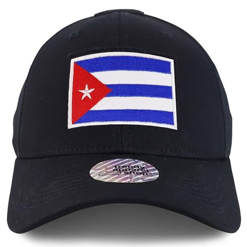 Trendy Apparel Shop Cuba Flag Hook and Loop Patch Tactical Baseball Cap