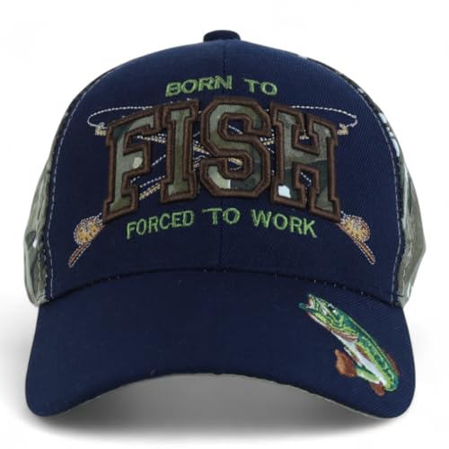 Trendy Apparel Shop 6 Panel Structured Fishing Embroidered Ball Cap