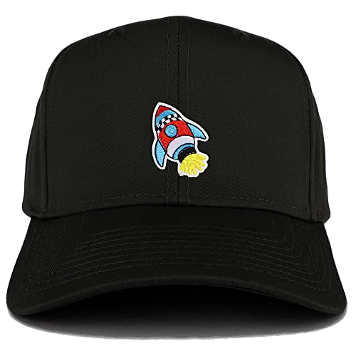 Trendy Apparel Shop Rocket Patch Structured Rocket Cap