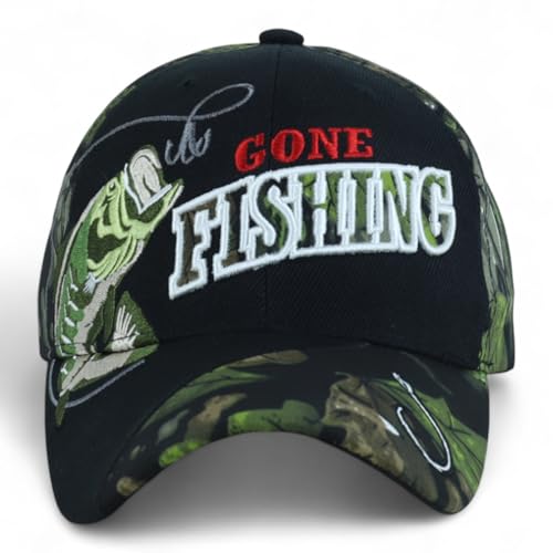 Trendy Apparel Shop 6 Panel Structured Fishing Embroidered Ball Cap