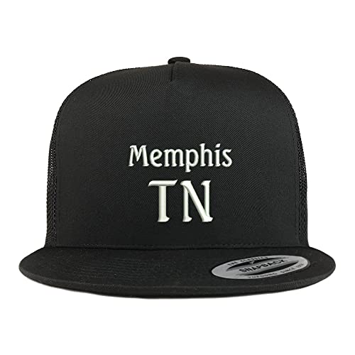 Trendy Apparel Shop Memphis TN Embroidered 5 Panel Flatbill Trucker Cap