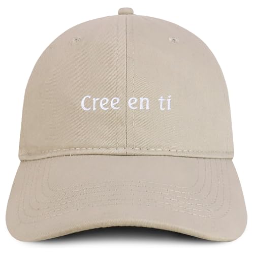 Trendy Apparel Shop Cree en ti Embroidered Cotton Low Profile Dad Hat