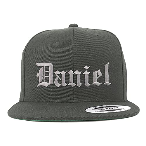 Trendy Apparel Shop Daniel Old English Embroidered Flatbill Snapback