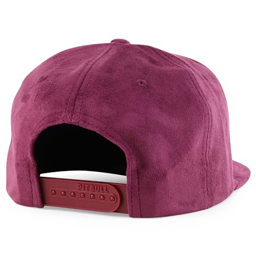 Trendy Apparel Shop Plain Suede Flat Bill Snapback Cap