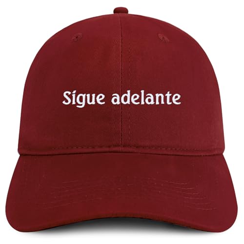 Trendy Apparel Shop Sigue adelante Embroidered Cotton Low Profile Dad Hat