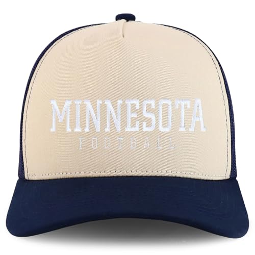 Trendy Apparel Shop Minnesota Embroidered 5 Panel Snapback Trucker Cap