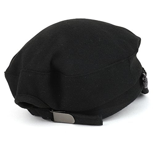 Trendy Apparel Shop Women's Greek Sailor Rope Band Wool Fisherman Hat