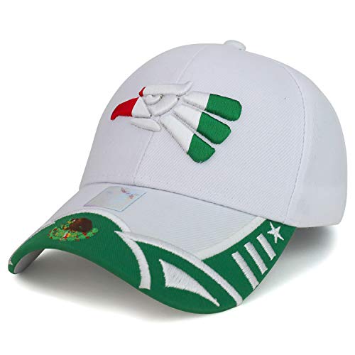 Trendy Apparel Shop Hecho en Mexico Eagle 3D Embroidered Designed Bill Cap