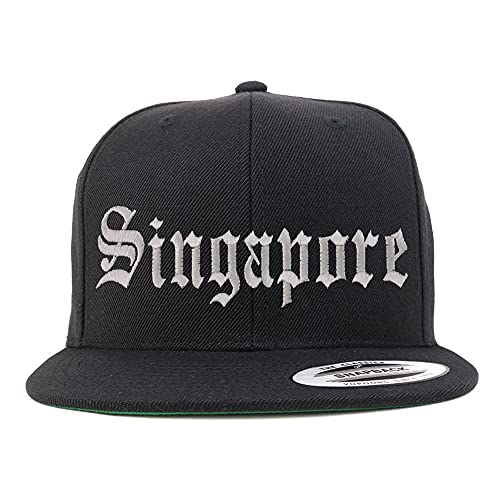 Trendy Apparel Shop Singapore Old English Embroidered Flatbill Snapback