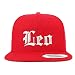 Trendy Apparel Shop Leo Old English Embroidered Flatbill Snapback