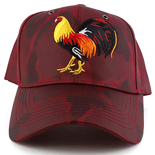 Trendy Apparel Shop Cock Fight Chicken Nyon Camo Baseball Cap