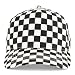 Trendy Apparel Shop Structured 5 Panel Checkered Print Baseball Cap