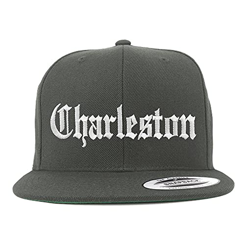 Trendy Apparel Shop Charleston Old English Embroidered Flatbill Snapback