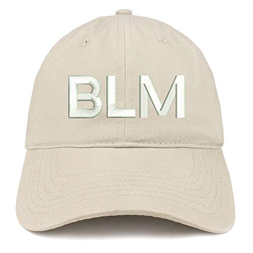 Trendy Apparel Shop BLM Embroidered Soft Crown 100% Brushed Cotton Cap