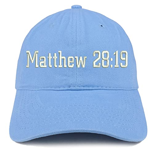 Trendy Apparel Shop Matthew 28:19 Low Profile Soft Cotton Baseball Cap