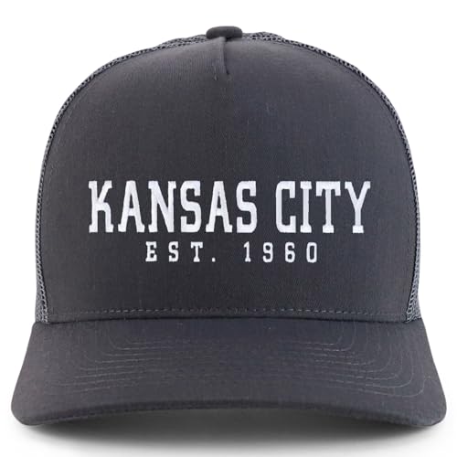 Trendy Apparel Shop KansasCity Est.1960 Embroidered 5 Panel Snapback Trucker Cap