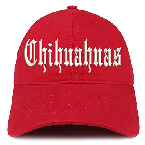 Trendy Apparel Shop Old English Chihuahuas Low Profile Soft Cotton Baseball Cap