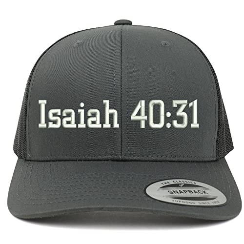 Trendy Apparel Shop Isaiah 40:31 6 Panel Trucker Mesh Cap