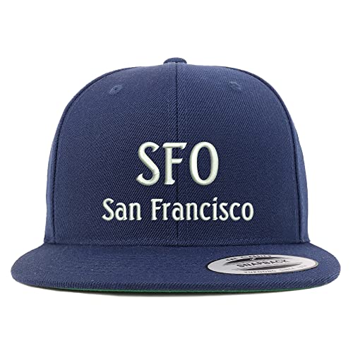 Trendy Apparel Shop SFO San Francisco Embroidered Flatbill Snapback