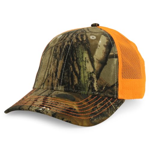 Trendy Apparel Shop Hunting Camouflage Adjustable Mesh Back Tucker Cap