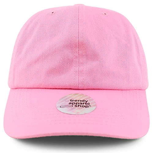 Trendy Apparel Shop Oversized XXL Unstructured Cotton Dad Hat with Adjustable Elastic Clasp Buckle