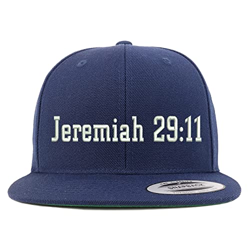 Trendy Apparel Shop Jeremiah 29:11 Embroidered Flatbill Snapback