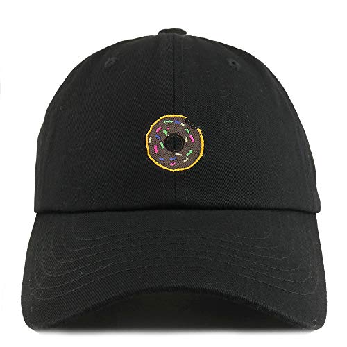 Trendy Apparel Shop Donut Patch Solid Cotton Unstructured Dad Hat