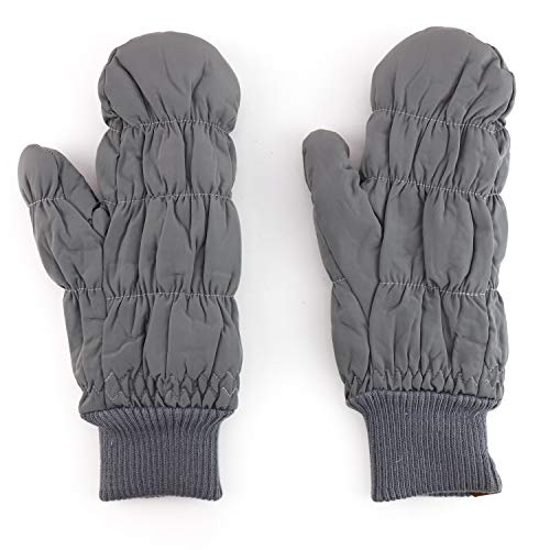 Trendy Apparel Shop Quilted Puffer Mitten Glove with Fleece Lining