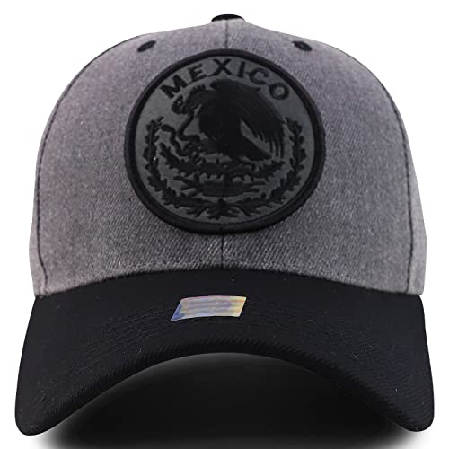 Trendy Apparel Shop Cities of Mexico Circular Logo Embroidered Structured Baseball Cap