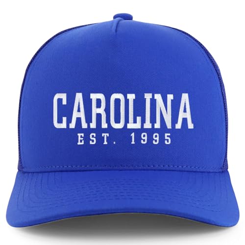 Trendy Apparel Shop Carolina Est.1995 Embroidered 5 Panel Snapback Trucker Cap