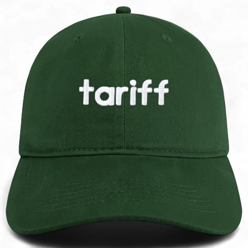 Trendy Apparel Shop Tariff Embroidered Cotton Unstructured Low Profile Dad Hat