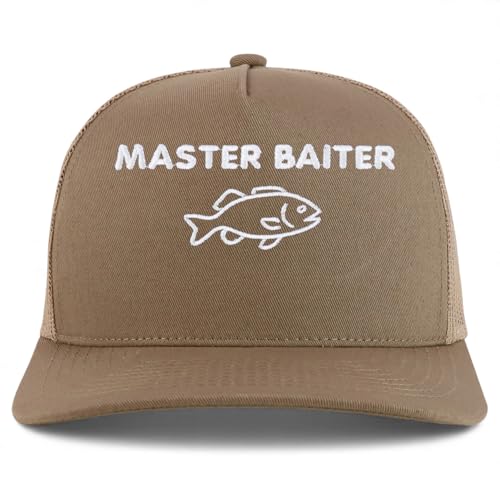 Trendy Apparel Shop Master Baiterer Embroidered 5 Panel Snapback Trucker Cap