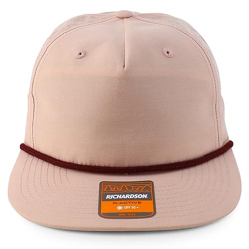 Trendy Apparel Shop UPF 50 Unstructured 5 Panel Flatbill Golf Snapback Cap