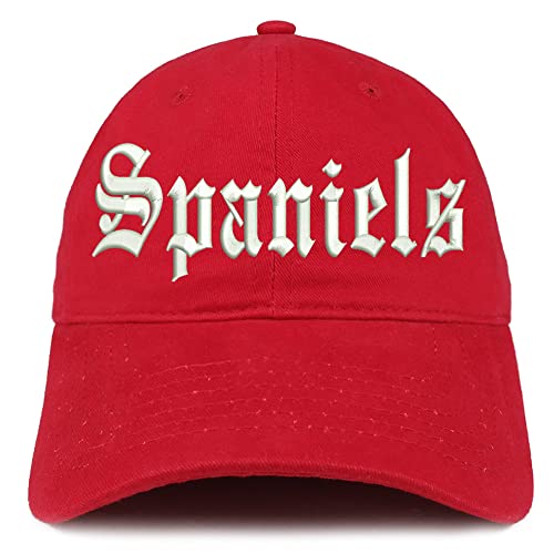 Trendy Apparel Shop Old English Spaniels Low Profile Soft Cotton Baseball Cap