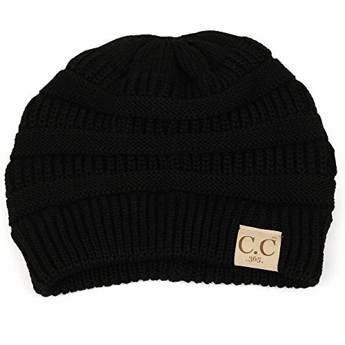 Trendy Apparel Shop Lightweight Ribbed Knit 365 Stretchable Beanie Cap