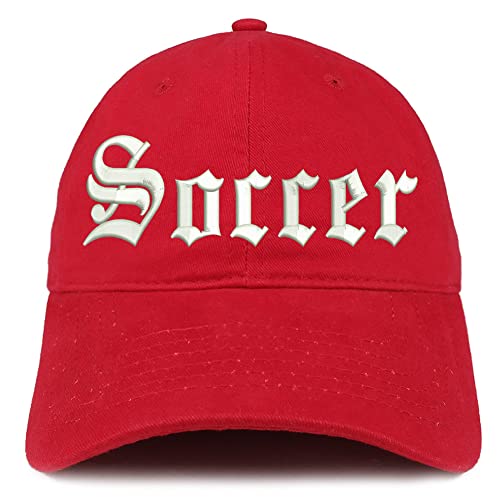 Trendy Apparel Shop Old English Soccer Low Profile Soft Cotton Baseball Cap
