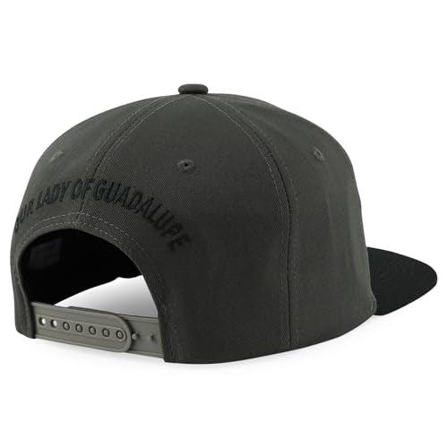 Trendy Apparel Shop Mexico Guadalupe Embroidered Flat Bill Snapback Cap