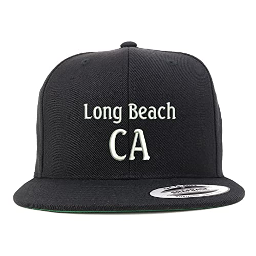 Trendy Apparel Shop Long Beach CA Embroidered Flatbill Snapback