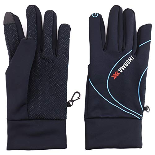 Trendy Apparel Shop Men's Therma Water Resistant Texting Finger Tips Gloves