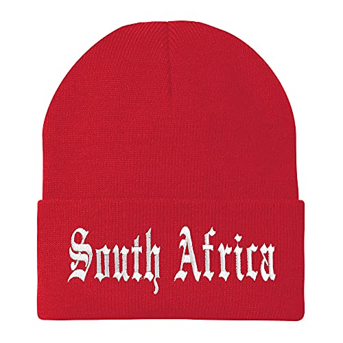 Trendy Apparel Shop South Africa Old English Embroidered Long Cuff Beanie