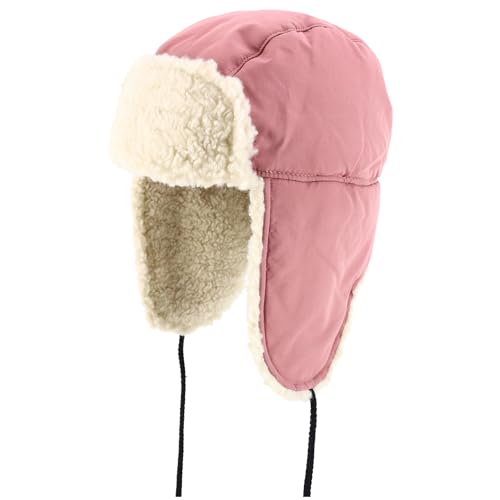 Trendy Apprel Shop Warm Winter Fur Ear Flaps Sherpa Lined Trooper Hat