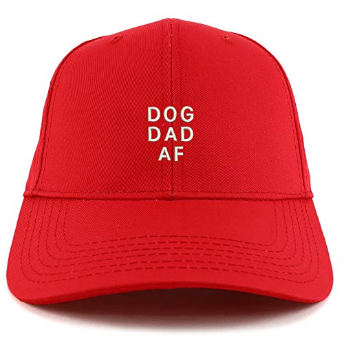 Trendy Apparel Shop Dog Dad AF Embroidered Sturctured Baseball Cap
