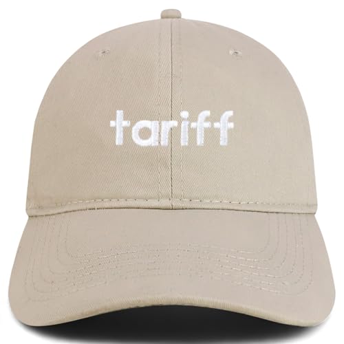 Trendy Apparel Shop Tariff Embroidered Cotton Unstructured Low Profile Dad Hat