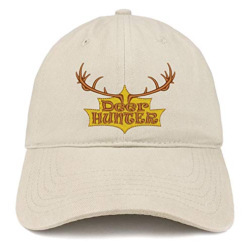 Trendy Apparel Shop Deer Hunter Embroidered Brushed Cotton Cap
