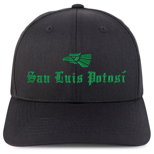 Trendy Apparel Shop San Luis Potosi Mexico State Embroidered 6 Panel Snapback Baseball Cap