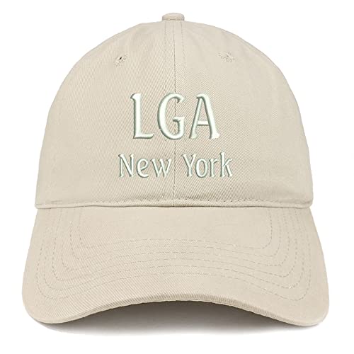 Trendy Apparel Shop LGA New York Low Profile Soft Cotton Baseball Cap